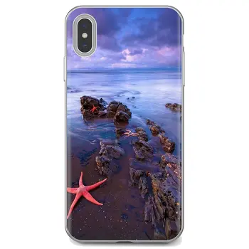 Rasti vasaros paplūdimys, Jūra, Saulė, Žvaigždė Soft Case For iPhone 