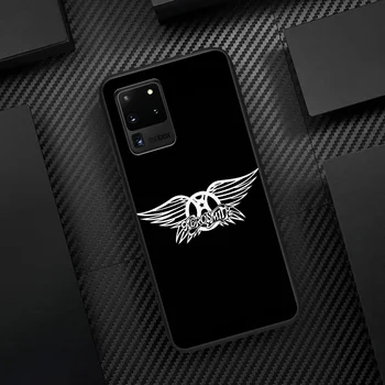 Roko Grupė Aerosmith Telefono Padengti Korpuso Samsung Galaxy S 6 7 8 9 10 e 20 Krašto Pastaba 8 9 10 Plius juoda atsparumas Vandeniui Gana