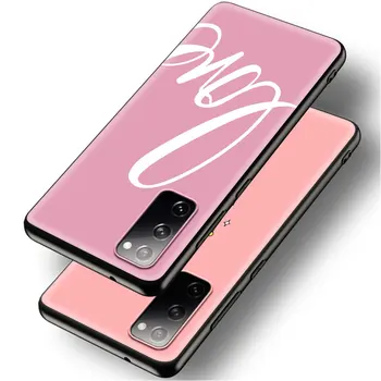 Rožinė Meilė, Telefono dėklas, skirtas Samsung Galaxy S20 S21 FE S10 S20 S8 S10E S9 Lite Ultra Plue 5G S7 Krašto Korpuso Dangtelio