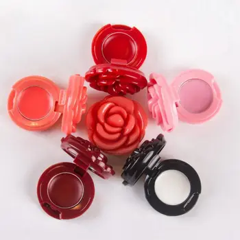 Rožių Gėlių Formos Tuščias Eyeshadow Atveju Lūpų Lauke Kosmetikos Pakavimo Talpyklos Daugkartiniai Fondas Makiažas Dozatorius Su