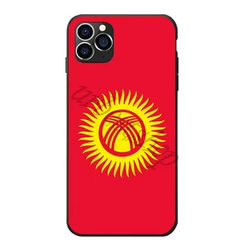 Samsung Galaxy A20 50 70 M20 30 S7 S8 S9 S10 5G LITE Krašto PLUS PASTABA Kirgizija Nacionalinės Vėliavos Minkštos TPU Telefonas Atvejų