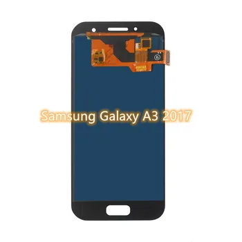 Samsung Galaxy A3 2017 Ekranas A320 SM-A320F A320M/DS A320Y A320M A320FD A320FL LCD Jutiklinio Ekrano Skydelis skaitmeninis keitiklis LCD Ekranas