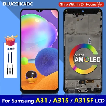 Samsung Galaxy A315 LCD A315F/DS A315F Ekranas A31 Jutiklinis Ekranas skaitmeninis keitiklis Samsung SM-A315F SM-A315F/DS atsarginės Dalys