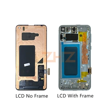 Samsung Galaxy S10 e LCD G970F/DS G970U G970W SM-G9700 Jutiklinis Ekranas skaitmeninis keitiklis komplektuojami su rėmo S10e 
