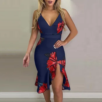 Seksualus Gilus V-kaklas Plonas Midi Suknelė Moterims, Elegantiškas 2021 M. Vasaros Atsitiktinis Backless Šalis Suknelės Mados Ponios Tuščiaviduriai Iš Pynimas Suknelė