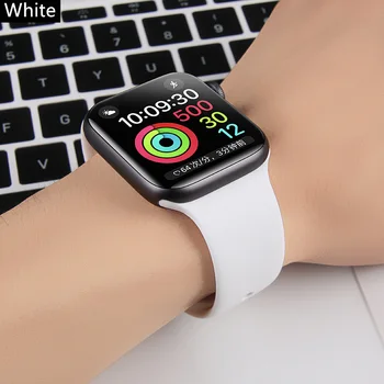 Silikono Dirželis Apple Žiūrėti juosta 40mm 44mm 38mm 42mm Gumos diržas smartwatch watchband Sporto apyrankę iWatch serijos 3 4 5 6 se