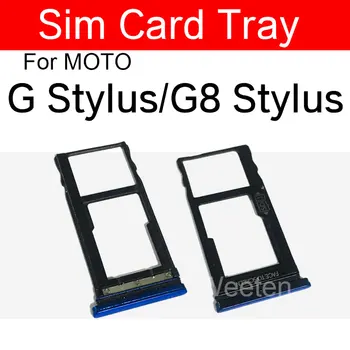SIM Kortelės Dėklas Motorola MOTO G Stylus G8 Stylus Sim Kortelės Lizdo Plokštelės Laikiklį, Adapteris, atsarginės Dalys
