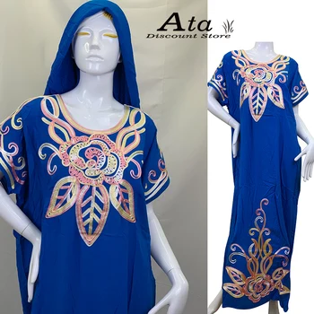 Siuvinėjimas Medvilnės Abaja Dubajus Afrikos Suknelės Moterims Skraiste Longue Femme Musulmane Islamas Drabužių Turkija Kaftan Eid Mubarakas