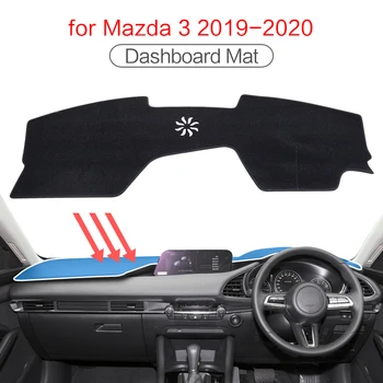 Smabee Brūkšnys Kilimėlis Dashmat už Mazda 3 2019 2020 mazda3 Axela Saulės Pavėsyje, Trinkelėmis Automobilio prietaisų Skydelio Dangtelį, Kilimėlis, Priedai