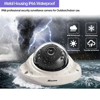 Sony IMX335 ONVIF IP Kamera 5MP Vandal-proof Vandeniui Lauko Dome Kameros Vidaus Garso Nuotolinės Prieigos Xmeye Debesis H. 265