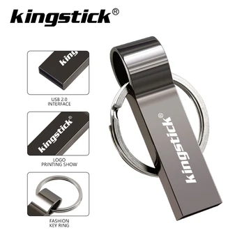 Spartusis Mini Pendrive 4 GB USB Flash Drive 16GB 32GB 8GB Metalo Vandeniui Pen Drive 64GB 128 GB USB Flash Drive