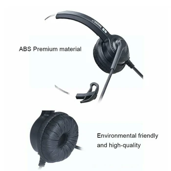 SPASH 3.5 mm Galvos montuojamas Triukšmo Panaikinimo laisvų Rankų įranga Laidinė Stereofoninė laisvų Rankų įranga su Mikrofonu, skirtą Kompiuterį/Office/Eismo Skambučių Centro