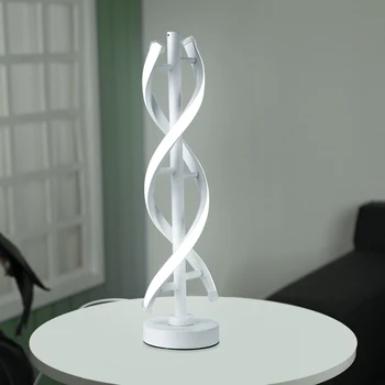 Spiralinės Bangos LED Lentelė Kūrybos Lempos, Modernus Darbalaukio Naktiniai Dekoratyvinės Lempos Naktiniai šviestuvai, Patalpų Apšvietimas Skaityti Knyga-šviesos 2021