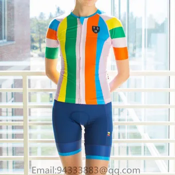 SSH spalvinga moterų dviračių džersis trumpomis rankovėmis nustatyti triatlonas seksualus deivė komanda odos triko quick dry MTB dviračių lenktynių kostiumas rinkinys