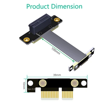 Stove PCIE x1 ilgiklis Dual 90 Laipsnių PCI-E PCI Express 1X prie 1X Lizdą, Riser Card Extender Juostelės Kabeliai Bitcoin Miner