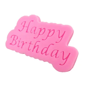 Su gimtadieniu anglų laiškas silikagelio pelėsių cukraus amatų pyragas apdaila įrankis molio Cupcake 
