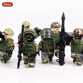 TBS41-46 Alfa Jėga, kad rusijos Karinės Minifigure Statyba Blokai, Surenkamos Vaikų Žaislai