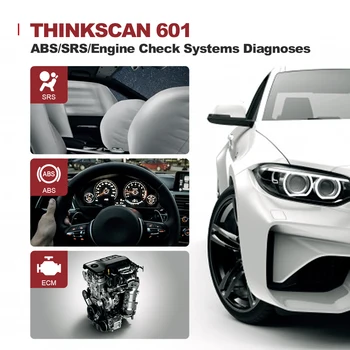 Thinkcar Thinkscan 601 OBD2 Kodo Skaitytuvas Aliejus/PSSS/Stabdys/SAS Automobilių Skeneris ECM/ABS/SRS iš Naujo Diagnostikos Įrankis nemokamas pristatymas