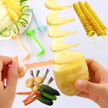 Thours NAUJAS Susukti Bulvių Slicer Spiralės prancūzijos Mailius Vaisių, Daržovių Cutter Virtuvės Praktinius Įrankius, Virtuvės Reikmenys