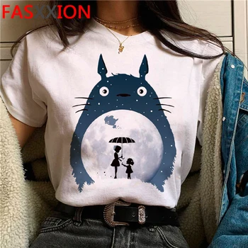 Totoro Studio Ghibli marškinėlius (t-shirt moterų grafinis tees moterų streetwear tumblr marškinėlius tumblr