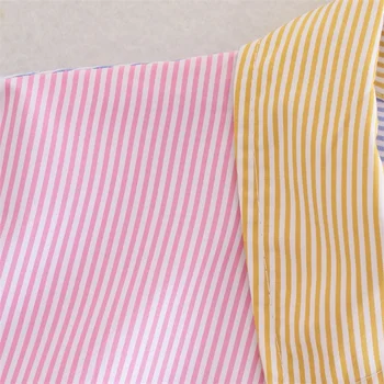 TRAF Moterų 2021 Mados Kratinys Dryžuotas Prarasti Palaidinės Derliaus ilgomis Rankovėmis Kišenės Moterų Marškiniai Blusas Streetwear