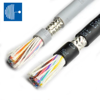 TRIUMPHCABLE 1/2M UL2464 26AWG 2/3/4/5/6/8/10/12core PVC striukė multi-core ekranuotą kabelį anti-trukdžių kontrolės signalas, laidas