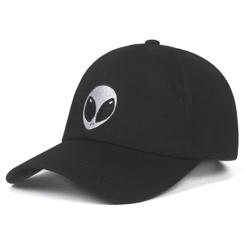 TUNICA Svetimų NSO Gerbėjų Juoda Kietas skrybėlę su siuvinėjimo kepuraičių Unisex Mados bžūp Sporto reguliuojamas Snapback Skrybėlę didmeninės