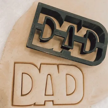 Tėtis Tėvo Diena Laimingas Sausainių Seal 3D Custom Kepimo Įrankis