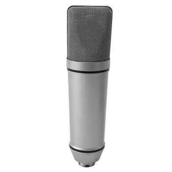 U87 Mikrofonas Balso Mikrofonas Metalo Mini pagrindinio Prietaiso Kondensatoriaus Mikrofonas Gyventi Mikrofonas Live/Rodyti,Balta