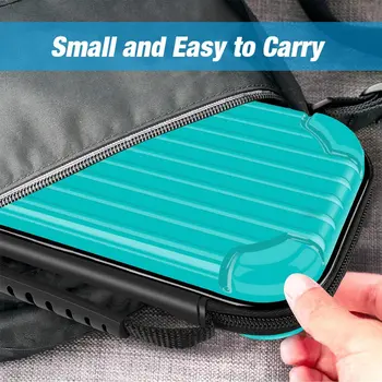 Ultra Slim Portable Hard Shell Dėklas Kelionių Žaidimas Krepšys, lagaminas Su 10 Žaidimo Kortelės Laikiklį, Įjunkite Lite Konsole Priedai