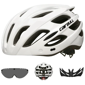 Ultralight in-mold Cair Bull Dviratį hemelt su galinis žibintas dviračių saugos skrybėlę vyrų ir moterų dviračių šalmas su snapeliu akių kaukė