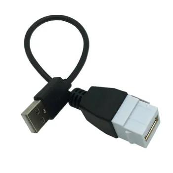 USB 2.0 & 3.0 Vyrų Vyrų į moterį, Moteris Panel Mount Įdėkite Adapterį Lizdo Plokštė, 0,2 m