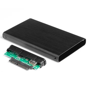 USB 2.0 Kietojo Disko Atveju 10TB SATA HDD SSD Lauke Portable 2.5 colių Aliuminio Lydinio Biuro Rūpintis Kompiuterių Reikmenys