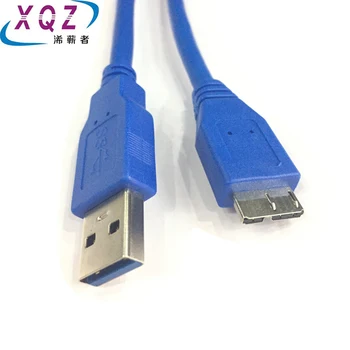 USB3.0 standusis diskas HDD kabelis kabelis AM/ microUSB USB3.0 AM/mic 1,5 M 0,5 M-grynas varis, mėlynas