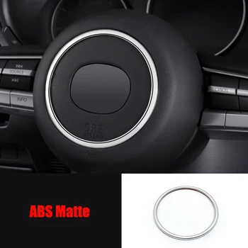 Už Mazda 3 2019 2020 ABS Matinis Automobilio Vairo Mygtukas rėmo apdaila Padengti Trim Automobilių optikos reikmenys