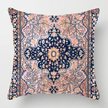 Užvalkalas Padengti Turkija Stiliaus persų Lino Kilimų Dažymo Pagalvėlės Dangtis Sofa-lova, Miegamojo Namų Dekoro Pagalvių užvalkalai 45x45cm