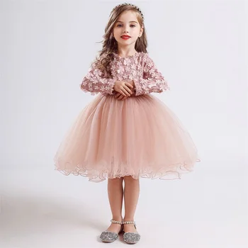 Vaikas Suknelės Mergaitėms Ilgomis Rankovėmis Suknelė Vaikams Nėrinių Princesė Šalies Vaikų Suknelė Paauglys Mokykloje Kasdien Dėvėti Baby Girl Drabužiai