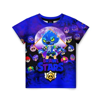 Vaikiški marškinėliai 3D Skandalas Žvaigždžių Leonas Vilkas