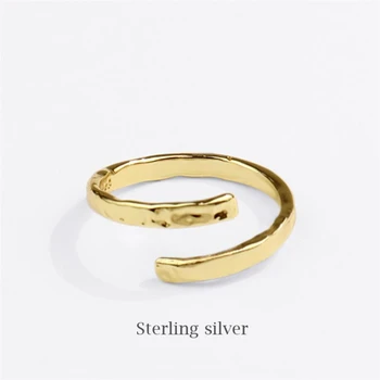 Vienintelis Atminties Susukti Filialų Meno 925 Sterlingas Sidabro Moterų keičiamo dydžio Atidarymo Žiedų SRI802