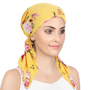 Vientisos Spalvos Musulmonų Moterų Vidinis Hijabs Bžūp Arabų Apvyniokite Galvą Skara Turbaną Variklio Dangčio Pasirengę Dėvėti Hijab Femme Underscarf Kepurės Turbante