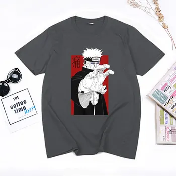 Vyriški aukštos quality medvilnė Tee Skausmo Juokingas Anime T Shirts Harajuku Ulzzang Atsitiktinis Vyrų Viršūnes Trišakiai, T-Marškinėliai, Topai Tees 