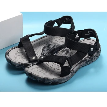 Vyriški sandalai 2021 kamufliažas sandalai vyriški laisvalaikio bateliai kablys ir kilpa vyrų paplūdimio bateliai vyriški zapatos Hombre neleidžiančioms slysti sporto sh