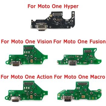 Įkrovimo lizdas Skirtas Motorola Moto Vieną Sintezės Viziją Veiksmų Hyper Makro USB Mokestis Valdybos PCB Doko Jungtis Plokštė Flex Atsarginės Dalys